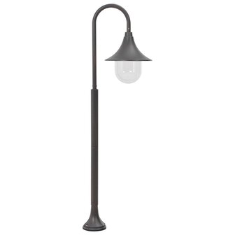 Paalverlichting tuin E27 120 cm aluminium brons 2