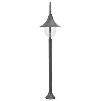 Paalverlichting tuin E27 120 cm aluminium brons 3