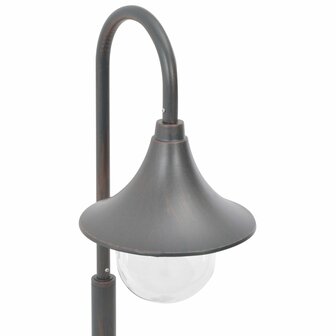 Paalverlichting tuin E27 120 cm aluminium brons 5