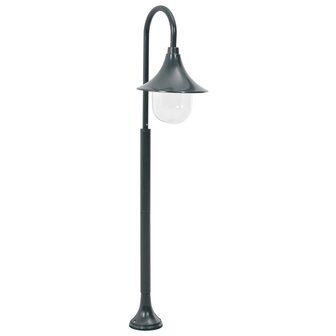 Paalverlichting tuin E27 120 cm aluminium donkergroen 1