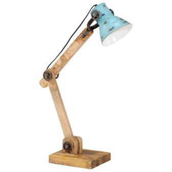 Bureaulamp 25 W E27 23x18x96 cm verweerd blauw 2