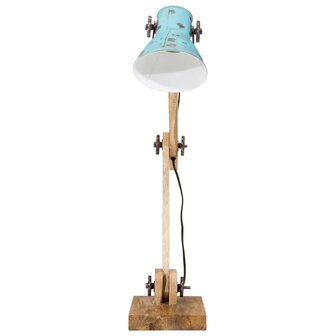 Bureaulamp 25 W E27 23x18x96 cm verweerd blauw 3