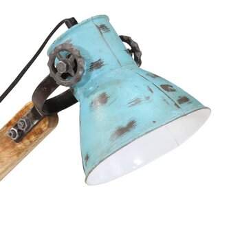 Bureaulamp 25 W E27 23x18x96 cm verweerd blauw 7