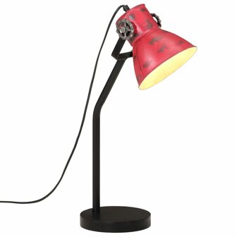 Bureaulamp 25 W E27 17x17x60 cm verweerd rood 1