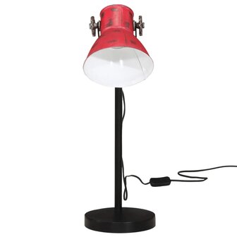 Bureaulamp 25 W E27 17x17x60 cm verweerd rood 3