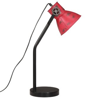 Bureaulamp 25 W E27 17x17x60 cm verweerd rood 4