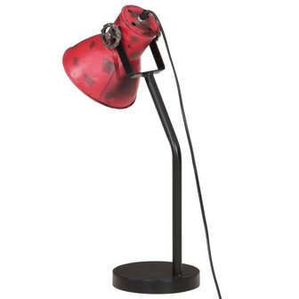 Bureaulamp 25 W E27 17x17x60 cm verweerd rood 5