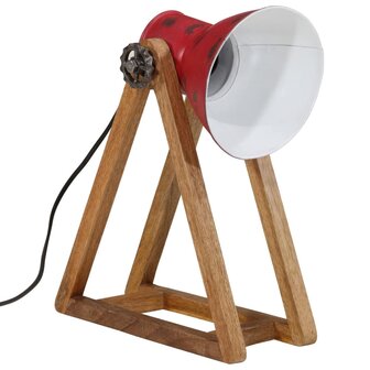 Bureaulamp 25 W E27 30x17x40 cm verweerd rood 2