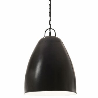 Hanglamp industrieel rond 25 W E27 32 cm zwart 2