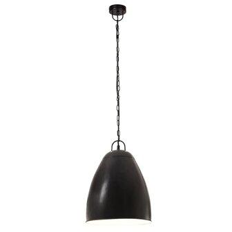 Hanglamp industrieel rond 25 W E27 32 cm zwart 4