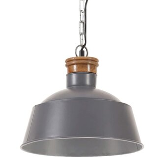 Hanglamp industrieel E27 32 cm grijs 1