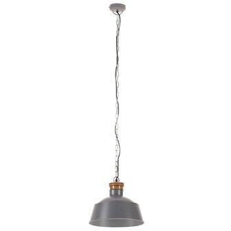 Hanglamp industrieel E27 32 cm grijs 3