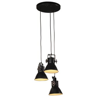 Hanglamp 25 W E27 30x30x100 cm zwart 1