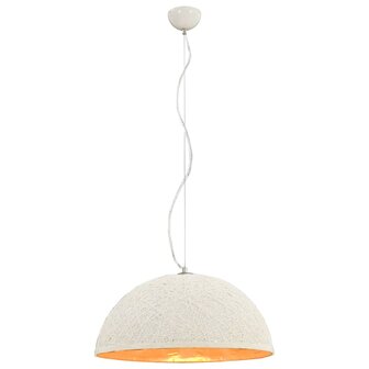 Hanglamp E27 &Oslash;50 cm wit en goud 2