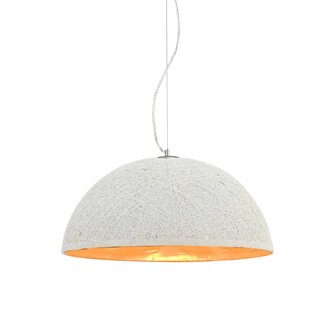 Hanglamp E27 &Oslash;50 cm wit en goud 3