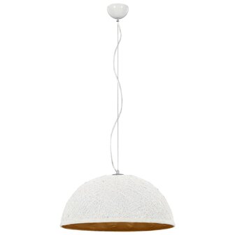 Hanglamp E27 &Oslash;50 cm wit en goud 4