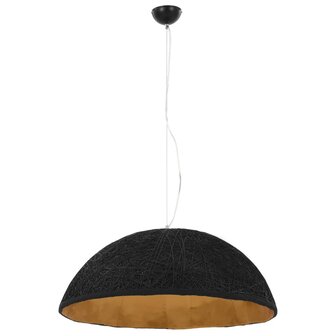 Hanglamp E27 &Oslash;70 cm zwart en goud 3