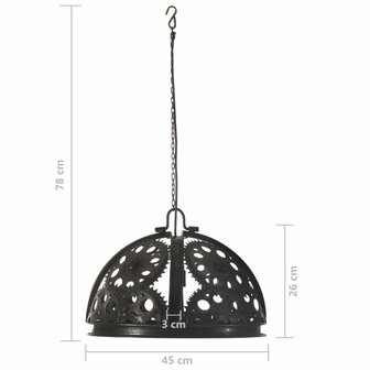 Plafondlamp industrieel kettingwiel-ontwerp E27 45 cm 7