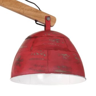 Plafondlamp 25 W E27 29x18x85 cm verweerd rood 5