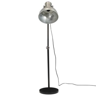 Vloerlamp 25 W E27 30x30x90-150 cm vintage zilverkleurig 3