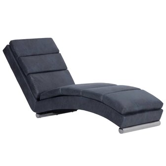 Chaise longue kunstsu&egrave;de grijs 2