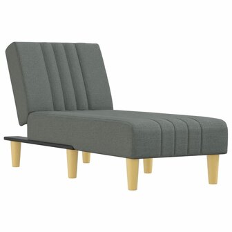 Chaise longue stof donkergrijs 2