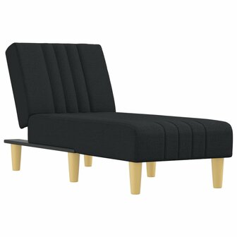 Chaise longue stof zwart 2