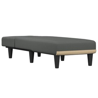 Chaise longue stof donkergrijs 3