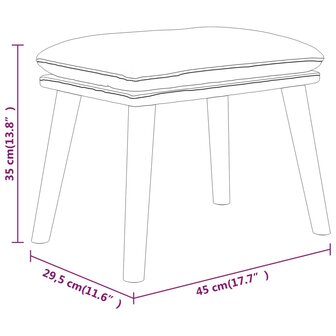 Voetenbank 45x29,5x35 cm stof mosterdgeel 6