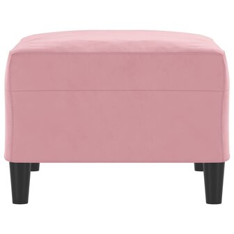 Voetenbank 70x55x41 cm fluweel roze 4