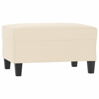 Voetenbank 70x55x41 cm microvezelstof beige 2