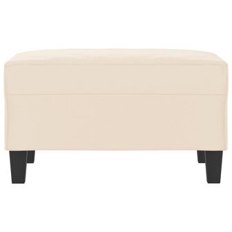 Voetenbank 70x55x41 cm microvezelstof beige 3