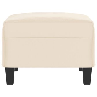 Voetenbank 70x55x41 cm microvezelstof beige 4