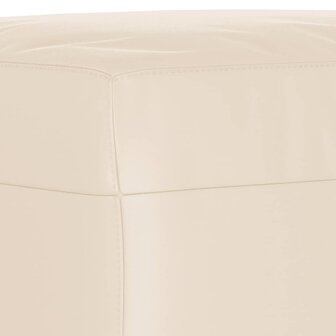 Voetenbank 70x55x41 cm microvezelstof beige 5