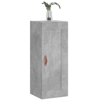 Wandkast 34,5x34x90 cm bewerkt hout betongrijs 4