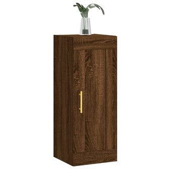 Wandkast 34,5x34x90 cm bewerkt hout bruin eikenkleur 4