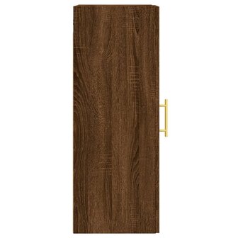 Wandkast 34,5x34x90 cm bewerkt hout bruin eikenkleur 8