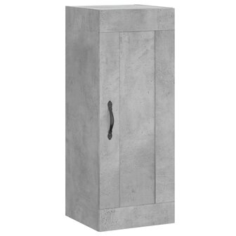 Wandkast 34,5x34x90 cm bewerkt hout betongrijs 2