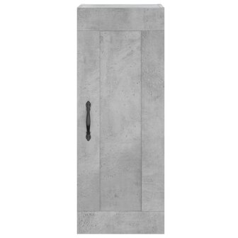 Wandkast 34,5x34x90 cm bewerkt hout betongrijs 7