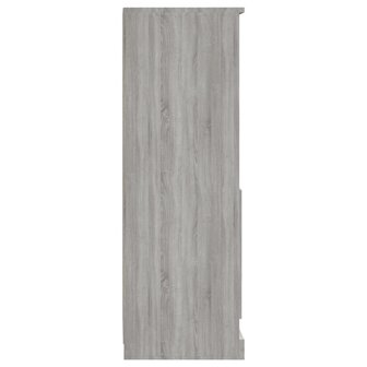 Hoge kast 36x35,5x103,5 cm bewerkt hout grijs sonoma eikenkleur 7