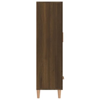 Hoge kast 70x31x115 cm bewerkt hout bruin eikenkleur 5