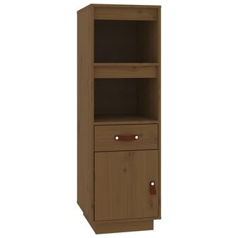 Hoge kast 34x40x108,5 cm massief grenenhout honingbruin 2