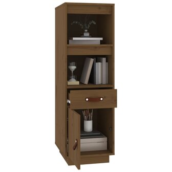 Hoge kast 34x40x108,5 cm massief grenenhout honingbruin 4