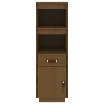 Hoge kast 34x40x108,5 cm massief grenenhout honingbruin 5