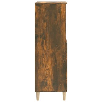 Hoge kast 60x36x110 cm bewerkt hout gerookt eikenkleurig 4