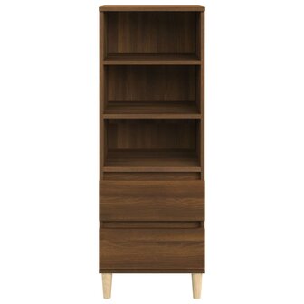 Hoge kast 40x36x110 cm bewerkt hout bruineiken 3