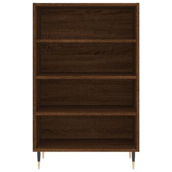 Hoge kast 57x35x90 cm bewerkt hout bruin eikenkleur 4