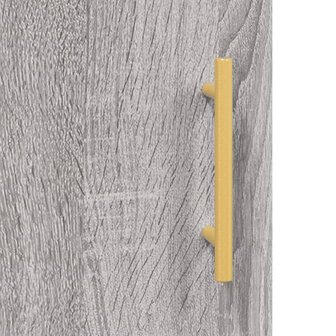 Hoge kast 69,5x31x115 cm bewerkt hout grijs sonoma eikenkleurig 10