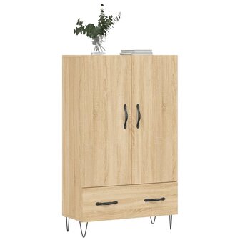 Hoge kast 69,5x31x115 cm bewerkt hout sonoma eikenkleurig 3