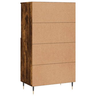 Hoge kast 60x36x110 cm bewerkt hout gerookt eikenkleurig 8